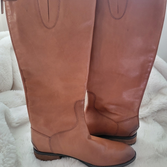 Sam Edelman Women's Leather Riding Boots Size 10.5 minor peeling on insi… - Picture 8 of 14